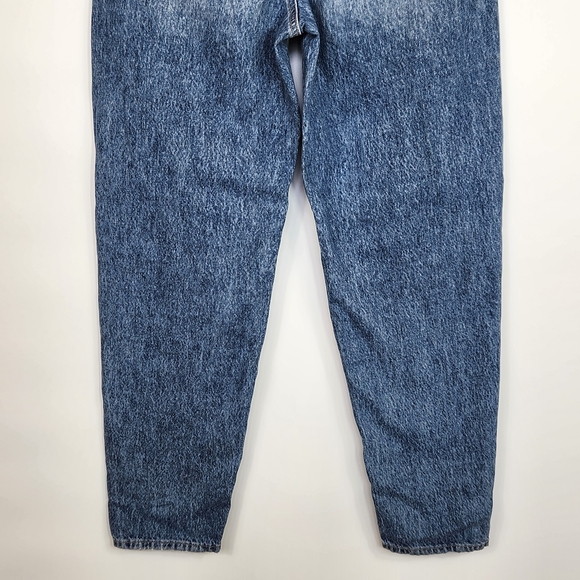 American Eagle 4 Long Ripped Relaxed Mom Jean Rigid Tapered Balloon Leg - Picture 7 of 8